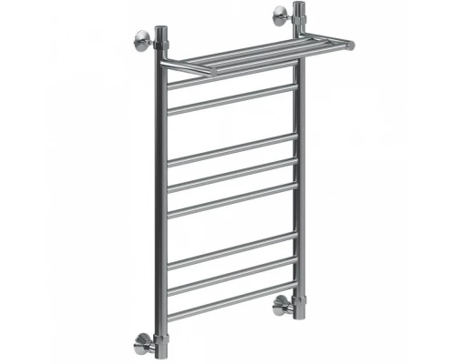 Полотенцесушитель водяной Ника Classic, высота 80 см, ширина 50 см, с полкой, хром, ЛП Г2 ВП 80/50