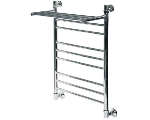 Полотенцесушитель водяной Ника Classic, высота 80 см, ширина 50 см, с полкой, хром, ЛП Г2 ВП 80/50