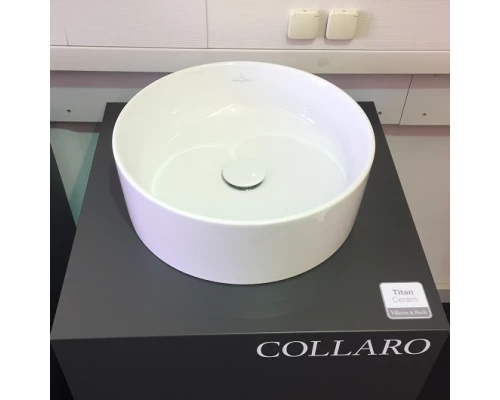 Раковина Villeroy&Boch Collaro, 40 x 40 см, без перелива, встраиваемая сверху, альпийский белый, 4A184001