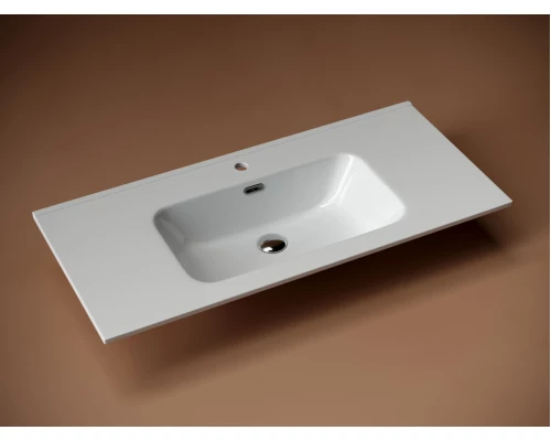 Раковина Ceramica Nova Element CN7003 101 x 46.5 x 12.5 см, накладная, прямоугольная, с переливом