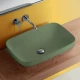 Раковина встраиваемая/накладная Kerasan Tribeca 60 х 38 см, цвет Verde muschio зелёный мох матовый, 514311