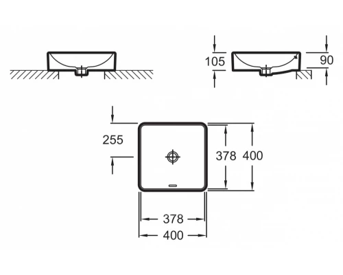 Раковина Jacob Delafon Vox 40 EVG102-PN1 розовый шелк