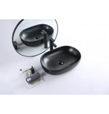 Раковина BelBagno BB1084-H301, 60 x 42 см, накладная, цвет чёрный матовый