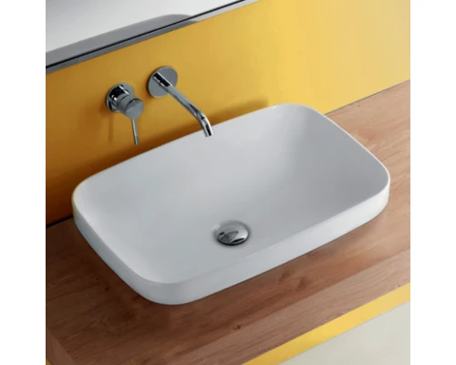 Раковина встраиваемая/накладная Kerasan Tribeca 60 х 38 см, цвет белый матовый, 514330