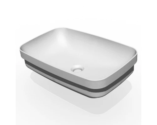 Раковина встраиваемая/накладная Kerasan Tribeca 60 х 38 см, цвет белый матовый, 514330