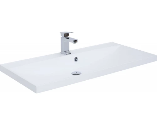 Раковина-столешница Aquanet Нота 90 см, прямоугольная, белый, 284114