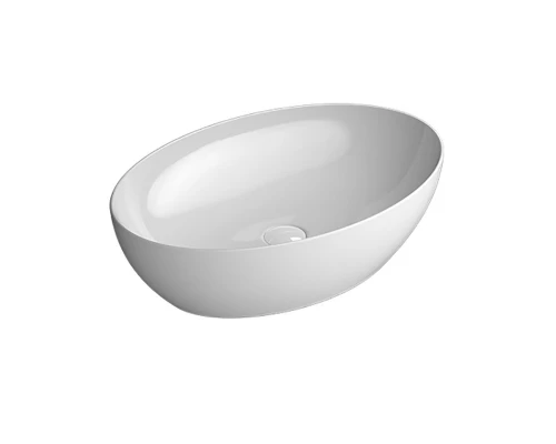 Раковина GSI Pura накладная, 60 x 42 см, белый глянцевый, 884211