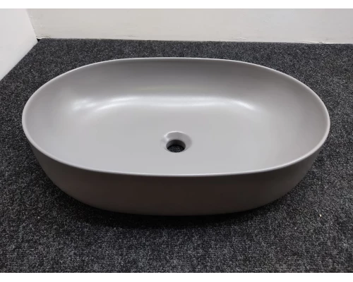 Раковина накладная Kerasan Nolita 60 х 40 см, цвет Ferro Matt серый матовый, 534389