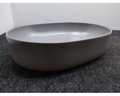 Раковина накладная Kerasan Nolita 60 х 40 см, цвет Ferro Matt серый матовый, 534389