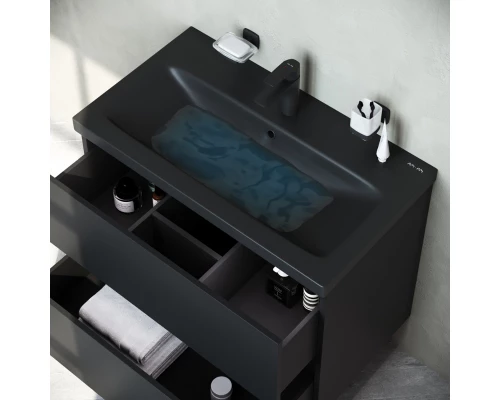 Раковина Am.Pm Gem 75, черная матовая, M90WCC0752BM