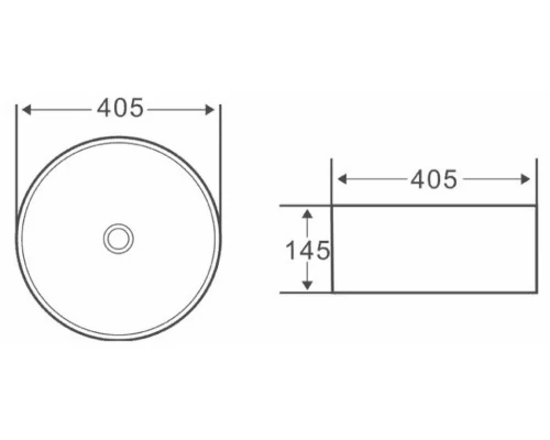 Раковина BelBagno BB1342H300 накладная, цвет белый 40.5 х 40.5 х 14.5 см