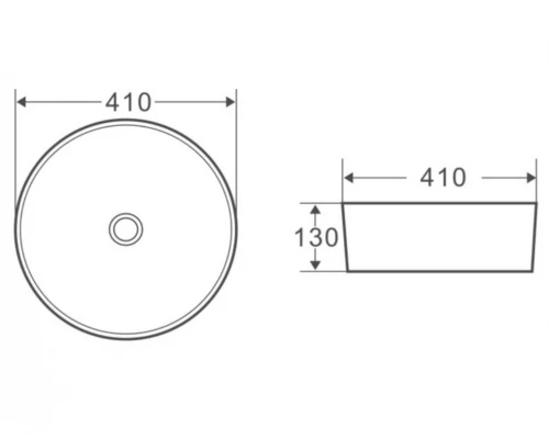 Раковина BelBagno BB1315-H301 накладная 41 х 41 х 13 см, цвет чёрный матовый