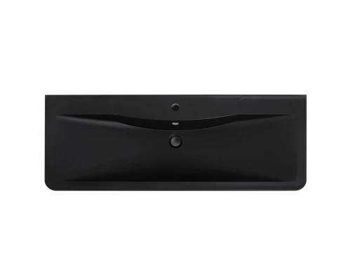 Раковина из искусственного камня BelBagno BB1200/455-LV-ART-ALR-NERO, 120 x 45.5 x 14.5 см, черный матовый