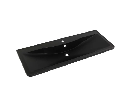 Раковина из искусственного камня BelBagno BB1200/455-LV-ART-ALR-NERO, 120 x 45.5 x 14.5 см, черный матовый