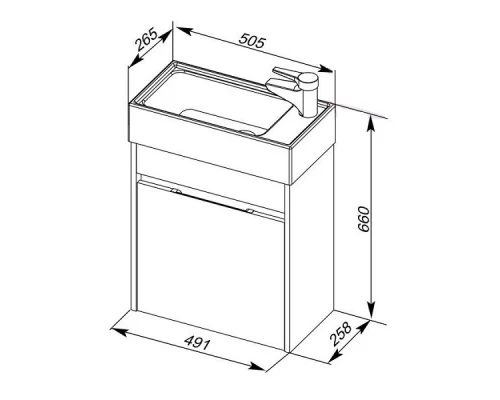 Раковина накладная BelBagno Mini 7045-KL