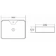 Раковина BelBagno BB1387 накладная 49 х 38 х 12 см
