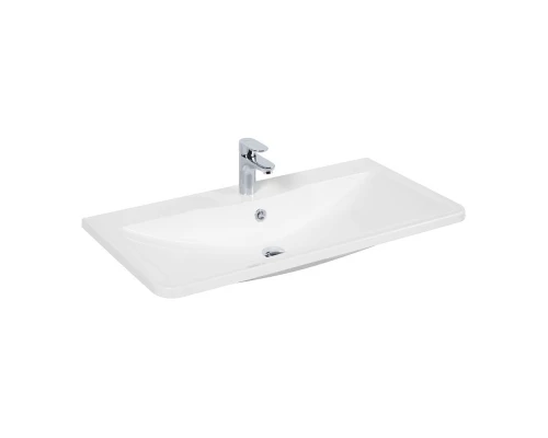 Раковина из литьевого мрамора BelBagno BB1200/455-LV-MR-ALR, 120 x 45.5 x 14.5 см, белый