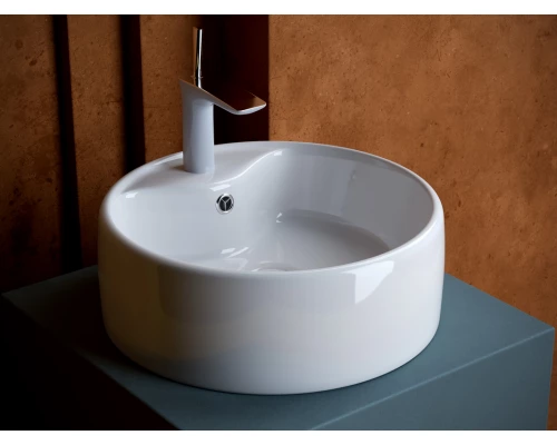 Раковина Ceramica Nova Element накладная, 40 х 40 см, круглая, белый глянцевый, CN5027