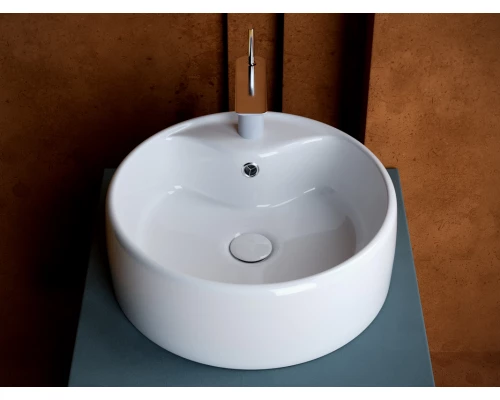 Раковина Ceramica Nova Element накладная, 40 х 40 см, круглая, белый глянцевый, CN5027