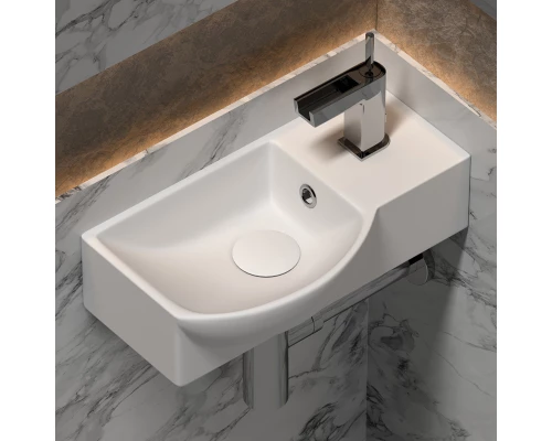 Раковина Ceramica Nova Element, 40 х 22 х 12 см, левая/правая, цвет белый, CN6039L/R