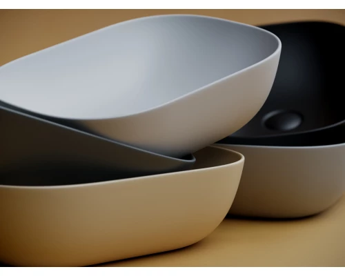 Раковина Ceramica Nova Element накладная, 45.5 х 32.5 см, белый матовый, CN6009MW