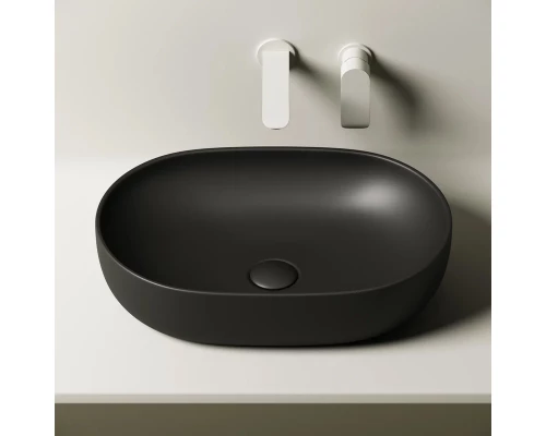 Раковина Ceramica Nova Element, 60 х 41.5 х 13.5 см, цвет черный матовый, CN6047MB