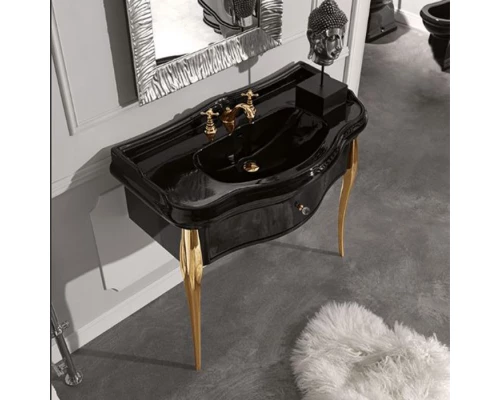 Раковина Kerasan Retro 100 х 54,5 см, цвет черный блестящий, 105004 nero*1