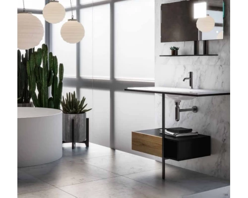 Раковина керамическая Kerasan Shape 122 х 52 см, встраиваемая, цвет белый, 548001*1