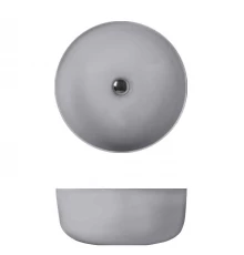 Раковина накладная Kerasan Nolita 40 см, цвет grigio matt серый матовый, 534459