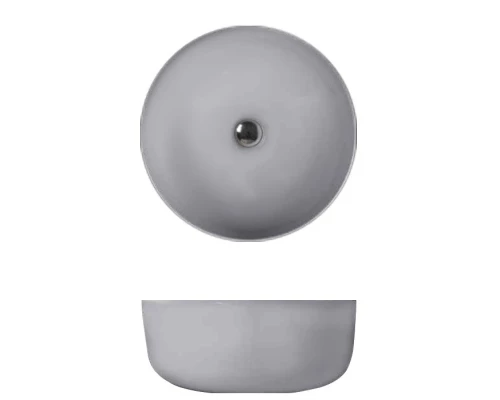 Раковина накладная Kerasan Nolita 40 см, цвет grigio matt серый матовый, 534459