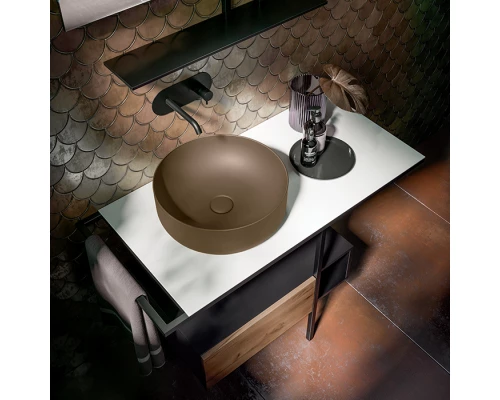 Раковина накладная Kerasan Nolita 40 см, цвет Bruno matt коричневый матовый, 534488