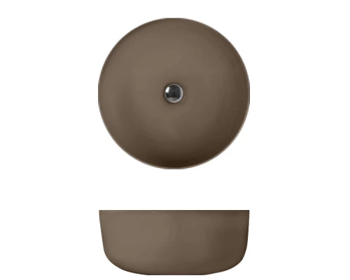 Раковина накладная Kerasan Nolita 40 см, цвет Bruno matt коричневый матовый, 534488