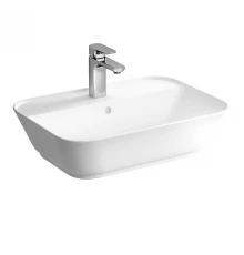 Раковина Vitra Geo накладная 60 см, с переливом, белый, 7426B003-0001