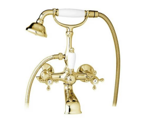 Смеситель Cezares Margot MARGOT-VDM-03/24-Bi для ванны/душа, золото