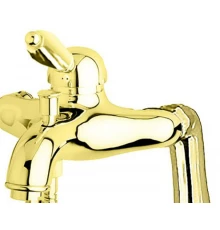 Смеситель Cezares ELITE-VM-03/24-M для ванны и душа, золото, ручка металл