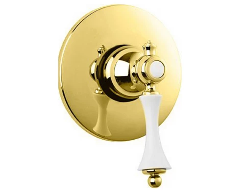 Смеситель Cezares Margot MARGOT-DIM-03/24-Bi для душа, золото/белый