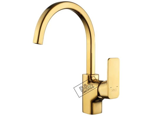 Смеситель D&K Berlin DA1432403 для кухни, золото (титан)