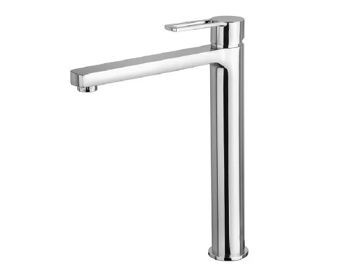 Смеситель Paffoni Ringo RIN081CR для раковины, высокий, без донного клапана, цвет хром