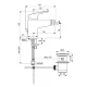 Смеситель для биде Ideal Standard Ceraflex B1718AA с донным клапаном
