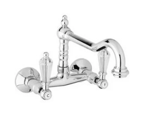 Смеситель Cezares DIAMOND-LLP-01-Sw для кухни, хром, ручки Swarovski