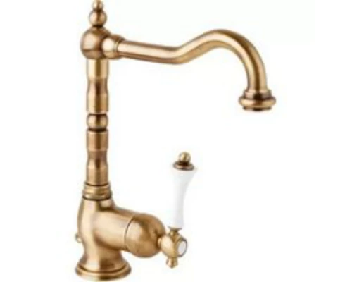 Смеситель Cezares Margot MARGOT-LSM2-02-Bi для раковины, бронза/белый