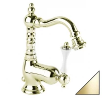 Смеситель Cezares Margot MARGOT-BSM2-03/24-Bi для биде, золото/белый