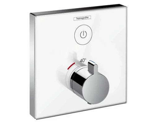 Смеситель Hansgrohe ShowerSelect термостатический, белый/хром, 15737400