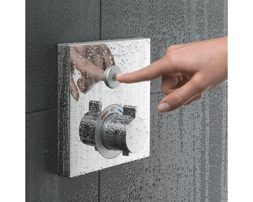 Смеситель Hansgrohe ShowerSelect термостатический, белый/хром, 15737400