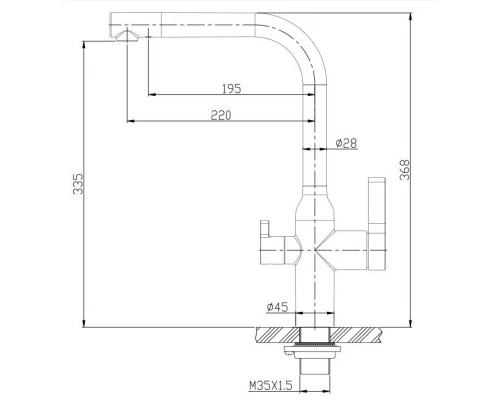 Смеситель для кухни BelBagno BB-LAM57-IN