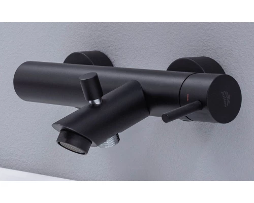 Смеситель Paffoni Light LIG022NO для ванны без душевого гарнитура, цвет черный матовый