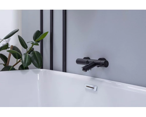 Смеситель Paffoni Light LIG022NO для ванны без душевого гарнитура, цвет черный матовый