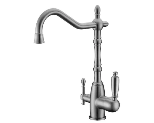 Смеситель Zorg Clean Water ZR 312 YF-33-Satin для кухни под фильтр, сатин