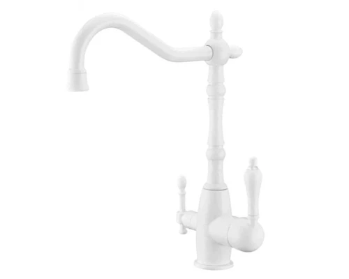 Смеситель Zorg Clean Water ZR 312 YF-33-White для кухни под фильтр, белый