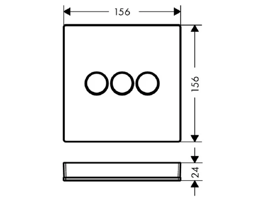 HG ShowerSelect Зап. вент./3 потреб. BBR 15764700, матовый белый